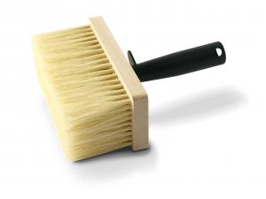 Remove staining brush, punched